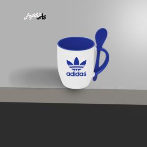 قاشقـدار  دسته و داخل رنگی