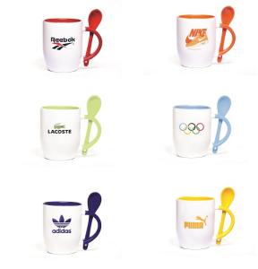 قاشقـدار  دسته و داخل رنگی