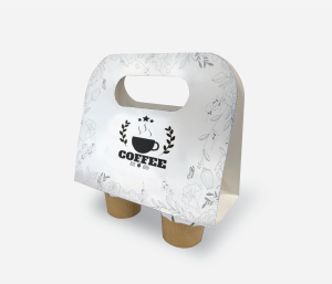 هولدر لیوان 2تایی دسته دار تـک رنگ مشکی